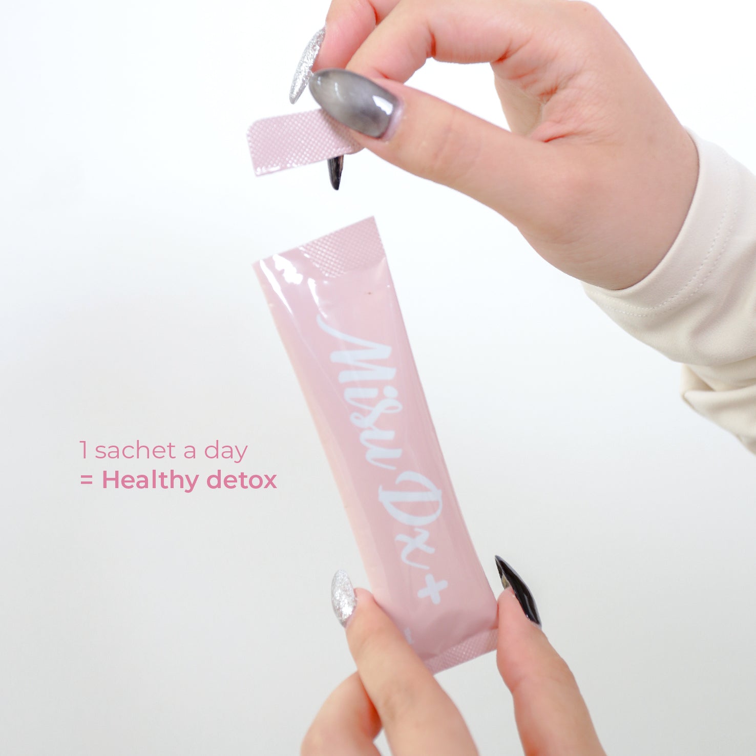 Misu Dx+ Detox: Strawberry & Lemon Botanical Beverage for Slimming & Gut Health