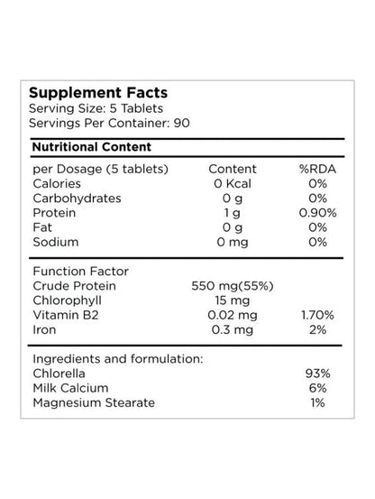 Herbal Pharm: N2 Chlorella - Natural Detox & Nutrient Boost (450 Tablets)