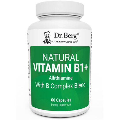 Dr. Berg Natural Vitamin B1+ with Allithiamine & B Complex Blend - 60 Capsules