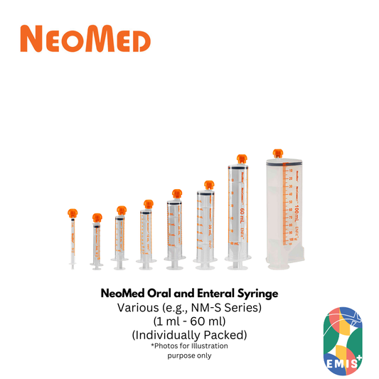 NeoMed Oral and Enteral Syringe Individual Pack Low Dead Space BPA Free