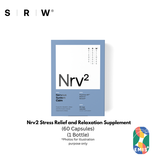 SRW Nrv2 Stress Relief and Relaxation Supplement for Calm and Sleep Support