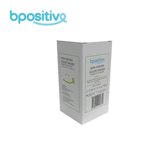 BPositive Non Woven Gauze Swabs 4 Ply Non Sterile - (Box of 100s)
