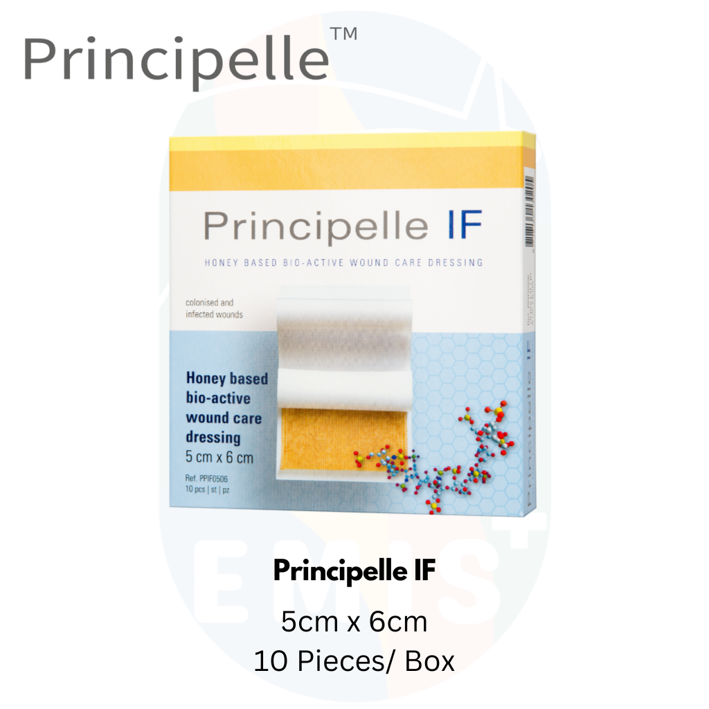 Principelle If Medical Grade Honey Based Bio-active Wound Care Formulation 5cm x 6cm (10 Pieces Per Box)
