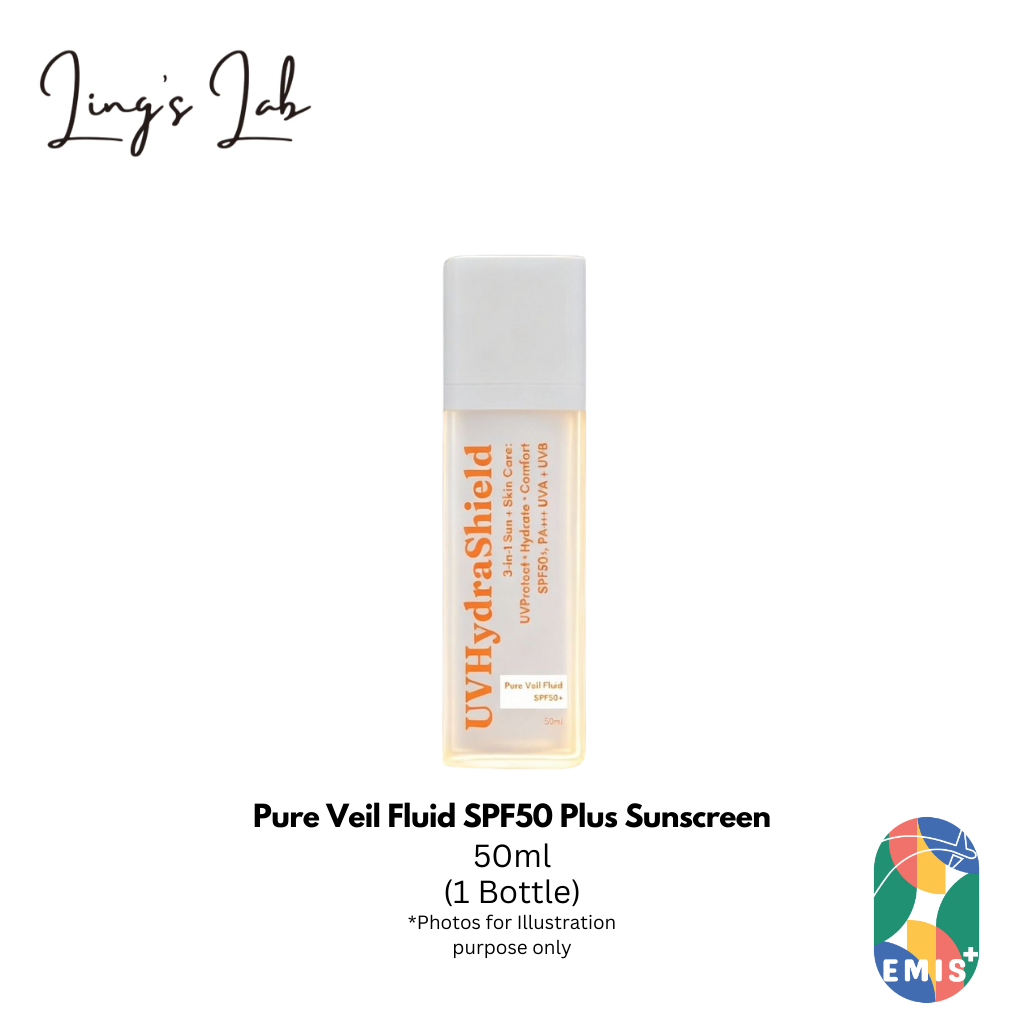 Pure Veil Fluid SPF50 Plus Sunscreen for UV Protection Hydration and Comfort 30ml