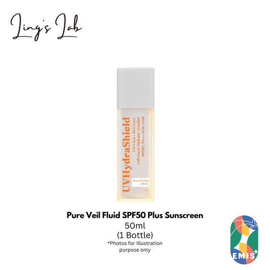 Pure Veil Fluid SPF50 Plus Sunscreen for UV Protection Hydration and Comfort 30ml