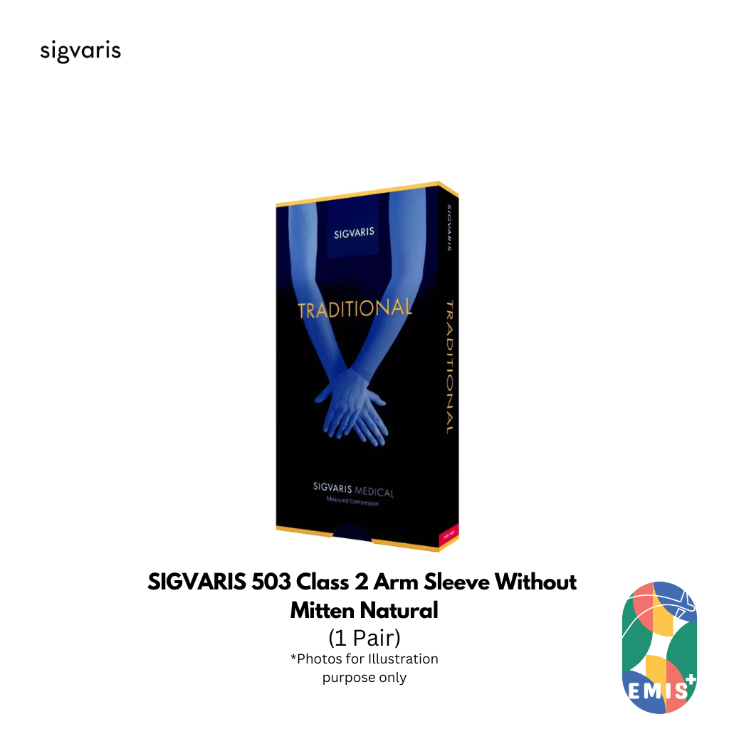 SIGVARIS 503 Class 2 Arm Sleeve Without Mitten Natural