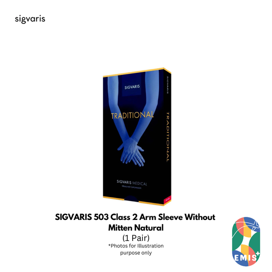 SIGVARIS 503 Class 2 Arm Sleeve Without Mitten Natural