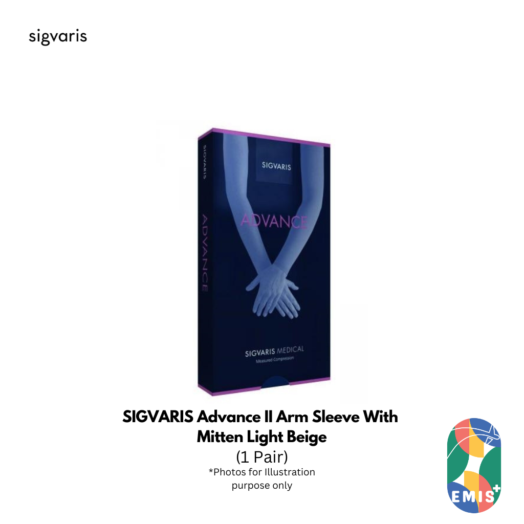 SIGVARIS Advance II Arm Sleeve With Mitten Light Beige