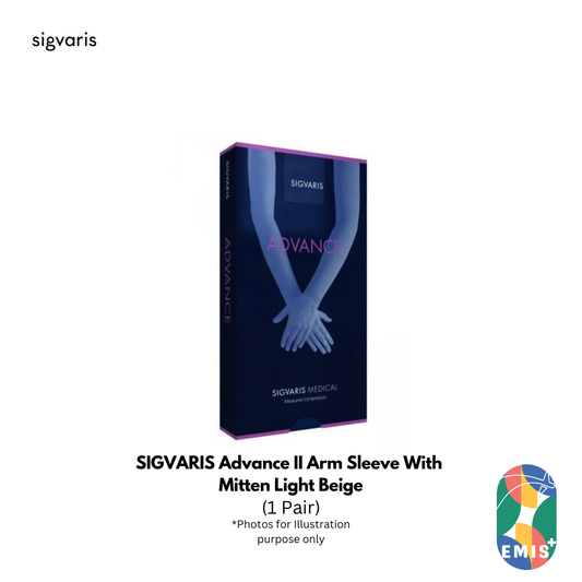 SIGVARIS Advance II Arm Sleeve With Mitten Light Beige