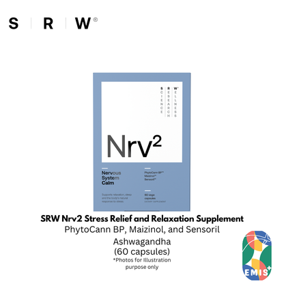 SRW Nrv2 Stress Relief and Relaxation Supplement for Calm and Sleep Support