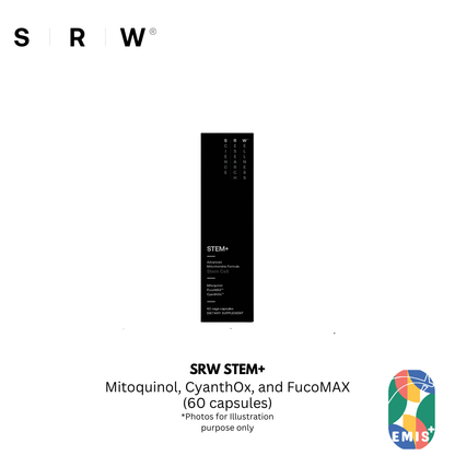 SRW STEM+ Advanced Stem Cell Repair and Cellular Rejuvenation Supplement with Mitoquinol and CyanthOx