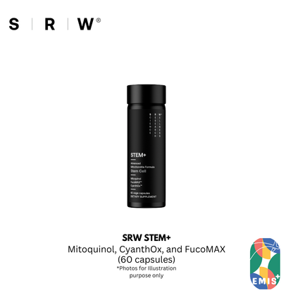 SRW STEM+ Advanced Stem Cell Repair and Cellular Rejuvenation Supplement with Mitoquinol and CyanthOx