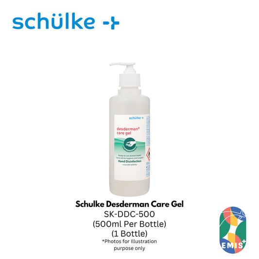 Schulke Desderman Care Gel 500ml Alcohol-Based Hand Disinfectant with Skin Care