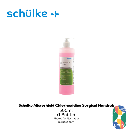 Schulke Microshield Chlorhexidine Surgical Handrub 500ml Waterless Hand Antiseptic