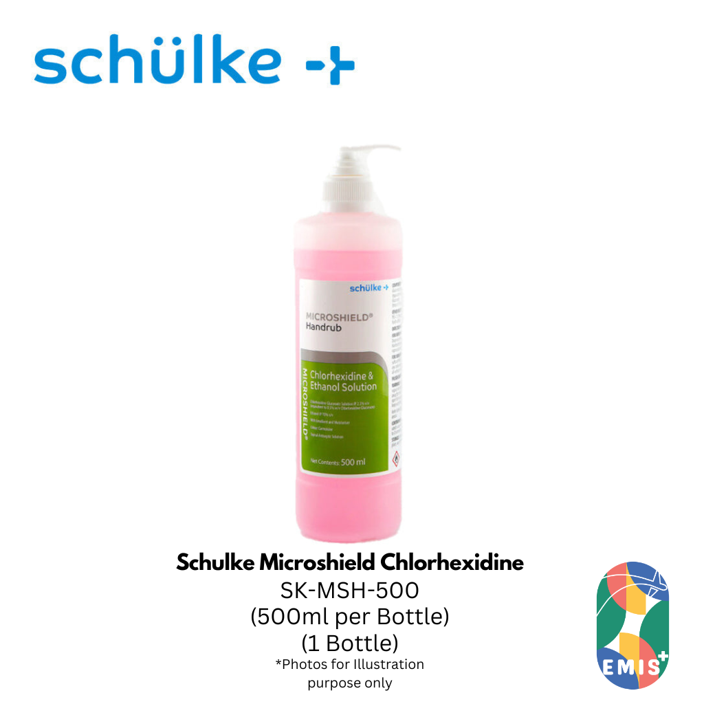 Schulke Microshield Chlorhexidine Surgical Handrub 500ml Waterless Hand Antiseptic