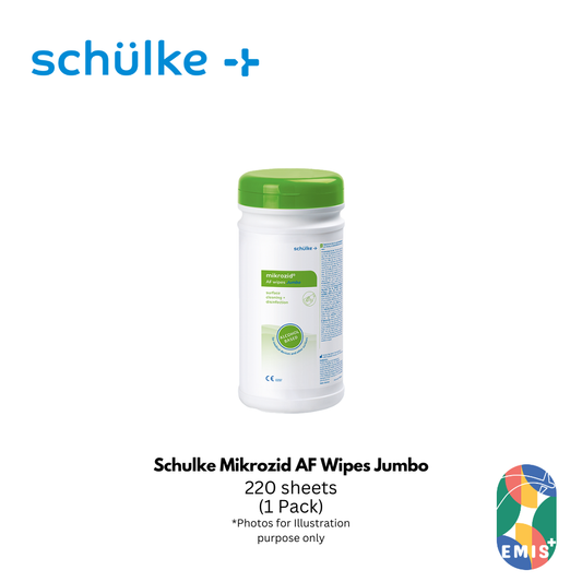 Schulke Mikrozid AF Wipes Jumbo 220s 20 x 20cm Alcohol Based Surface Disinfection Wipes