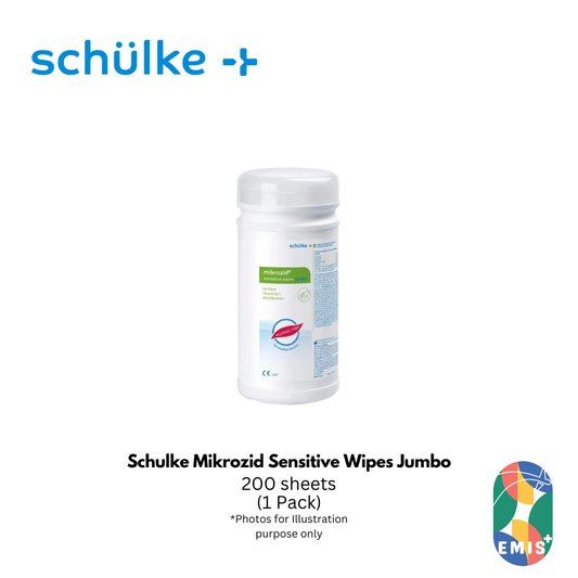 Schulke Mikrozid Sensitive Wipes Jumbo 200 Sheets Alcohol Free Surface Disinfection