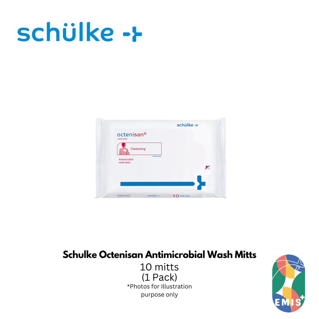 Schulke Octenisan Antimicrobial Wash Mitts Gentle No-Rinse Skin Cleansing