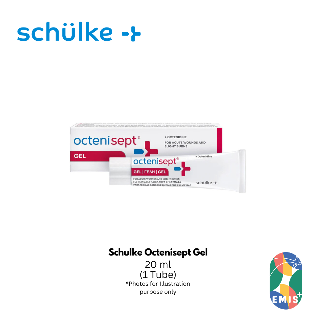 Schulke Octenisept Gel 20ml – Antiseptic Wound Healing Gel for Cuts, Burns, and Sunburn