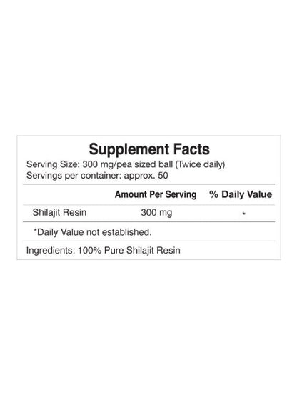 Herbal Pharm Pure Himalayan Shilajit Resin: Power & Vitality (30g)