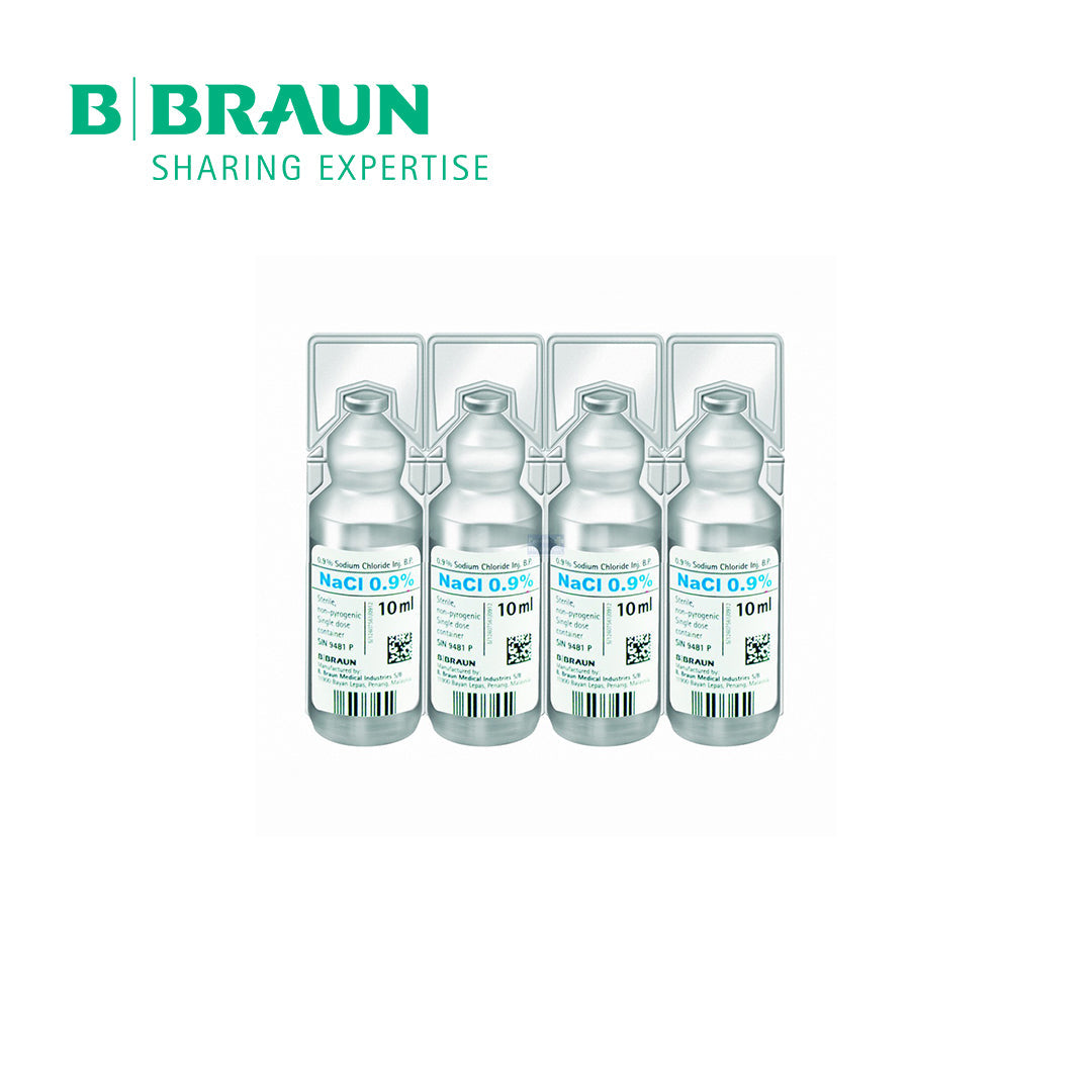 B. Braun Sodium Chloride 0.9% Solution for Injection - Sterile & Pyrogen-Free