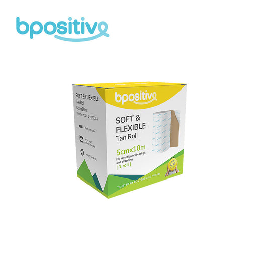 Bpositive Soft & Flexible Roll 5cm x 10m (Tan)
