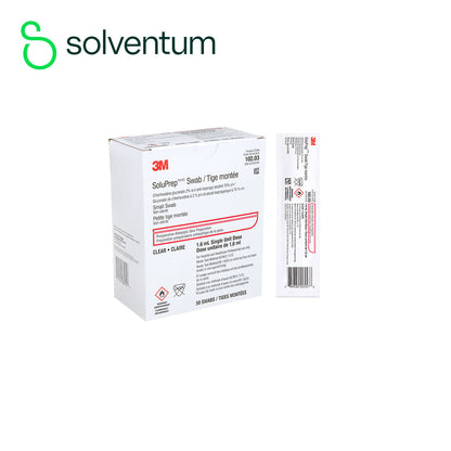 3M SoluPrep Small Swab (2% CHG/ 70% IPA) 1.6ml (Box of 50s)