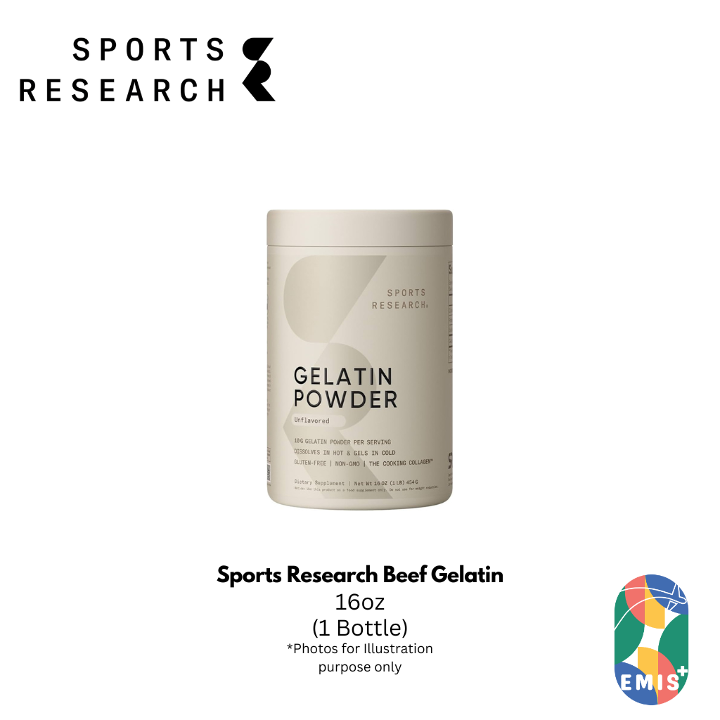 Sports Research Beef Gelatin – 16oz The Cooking Collagen for Health, Strength & Culinary Creativity