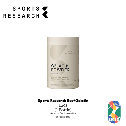 Sports Research Beef Gelatin – 16oz The Cooking Collagen for Health, Strength & Culinary Creativity