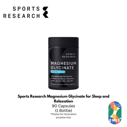 Sports Research Magnesium Glycinate for Sleep and Relaxation