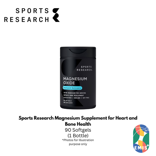 Sports Research Magnesium Supplement for Heart and Bone Health