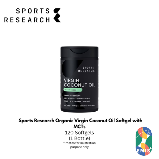 Sports Research Organic Virgin Coconut Oil Softgel with MCTs
