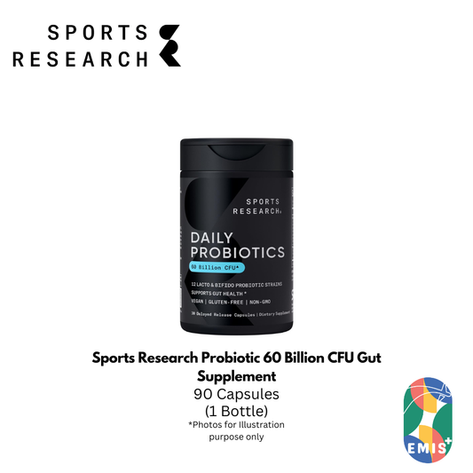 Sports Research Probiotic 60 Billion CFU Gut Supplement