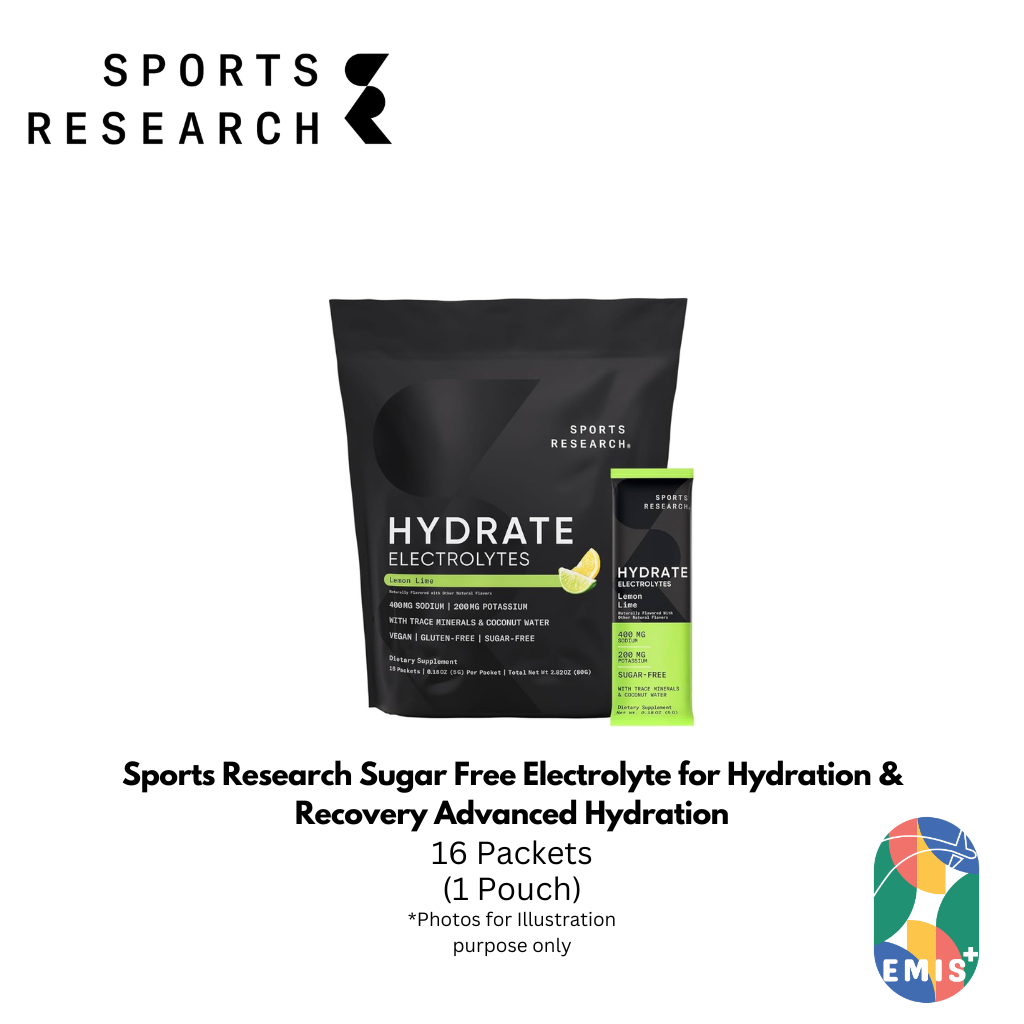 Sports Research Sugar Free Electrolyte for Hydration & Recovery Advanced Hydration. Zero Sugar. Maximum Performance.