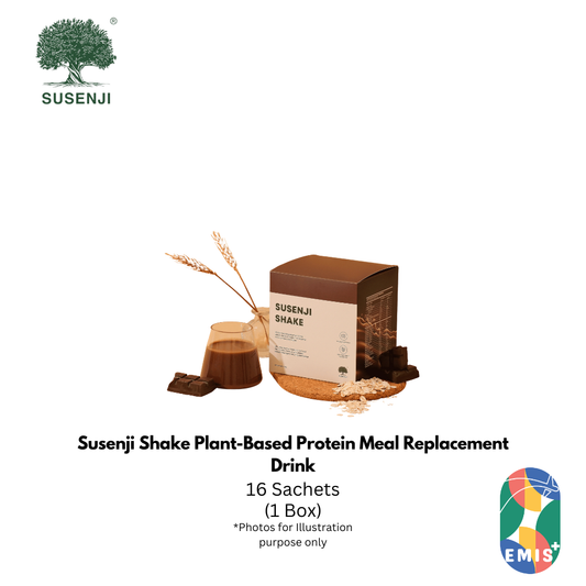 Susenji Shake Plant-Based Protein Meal Replacement Drink | Pea & Soy Protein | Dark Chocolate Nutrition Shake