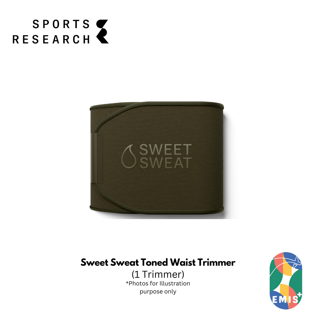 Sweet Sweat Toned Waist Trimmer by Sports Research Neo Sweat Technology Heat Insulating Core Compression Belt for Workouts Back Support and Enhanced Sweat Performance