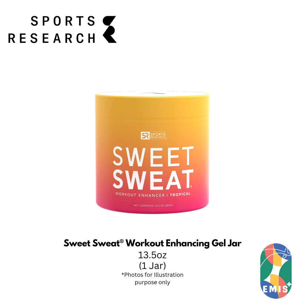 Sweet Sweat® Workout Enhancing Gel Jar – 13.5 oz Thermogenic Topical Gel for Increased Sweat & Improved Warm Up by Sports Research