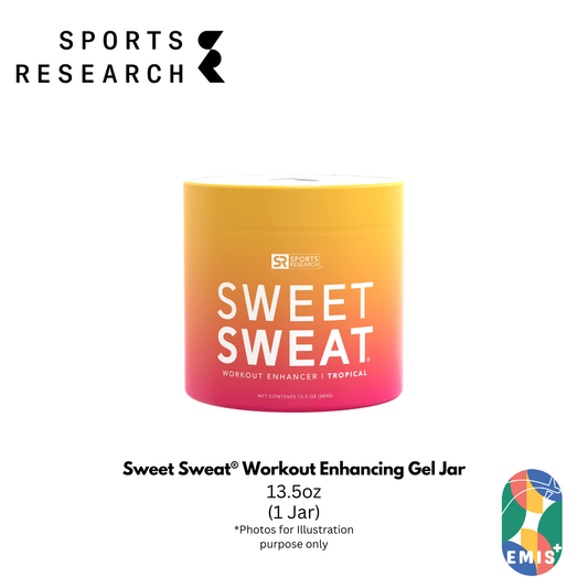 Sweet Sweat® Workout Enhancing Gel Jar – 13.5 oz Thermogenic Topical Gel for Increased Sweat & Improved Warm Up by Sports Research