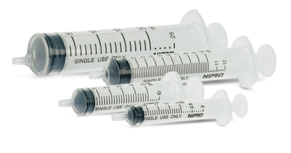 Nipro Disposable Syringe – Luer Slip / Luer Lock, Sterile (1ml – 50ml)