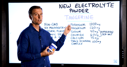 Dr. Berg Electrolyte Powder with 1000 mg of Potassium and Magnesium - Ultimate Hydration Support