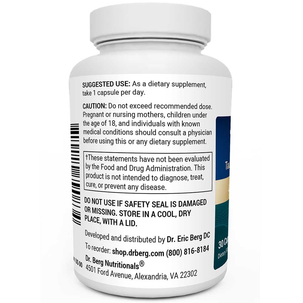 Dr Berg TUDCA: Advanced Liver & Gallbladder Support - 250 mg Capsules