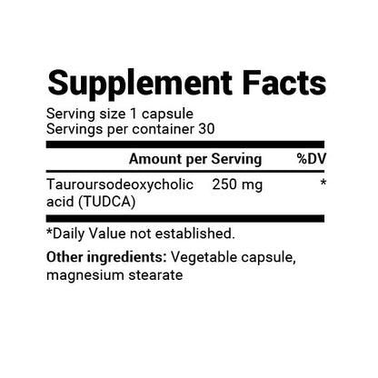 Dr Berg TUDCA: Advanced Liver & Gallbladder Support - 250 mg Capsules