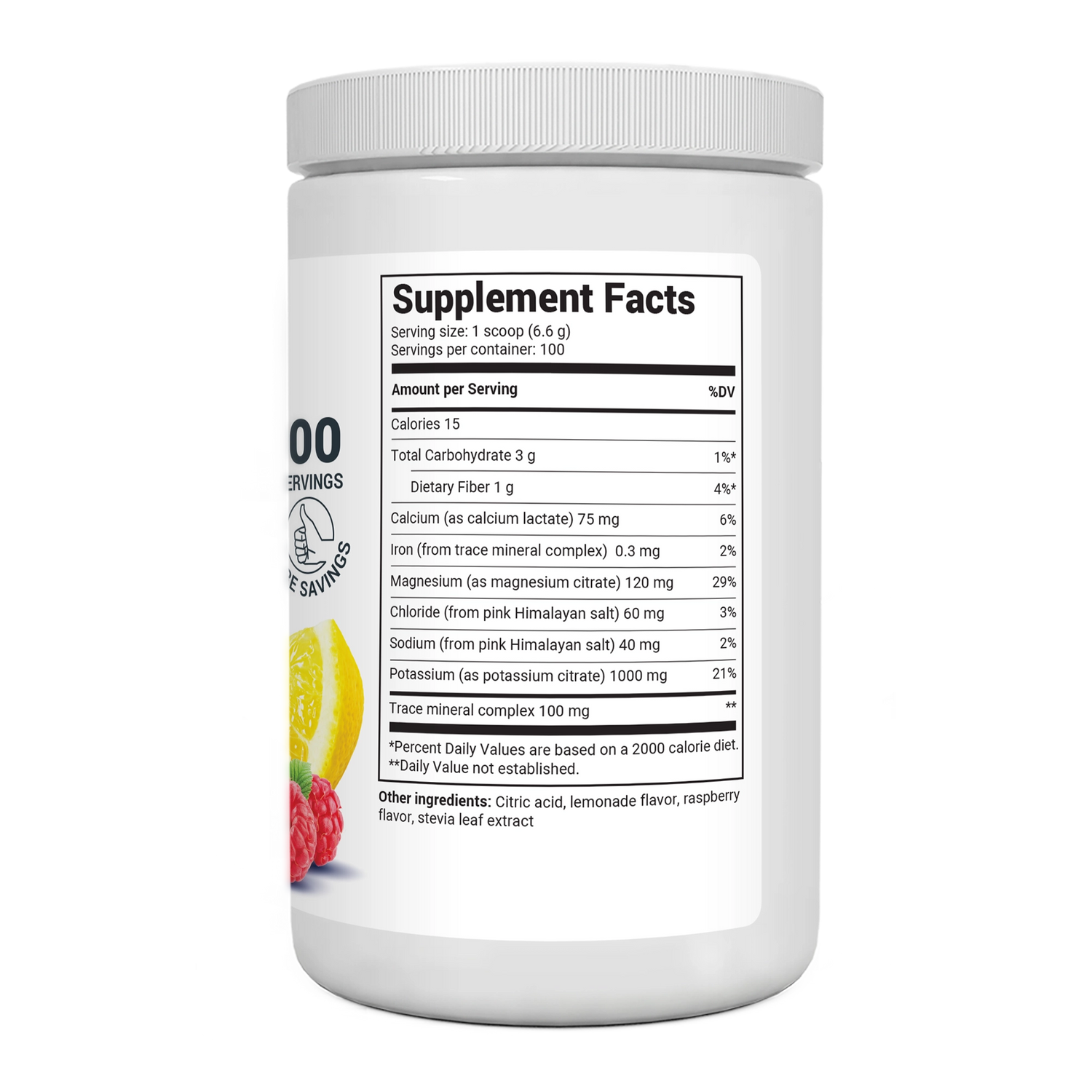 Dr. Berg Electrolyte Powder with 1000 mg of Potassium and Magnesium - Ultimate Hydration Support