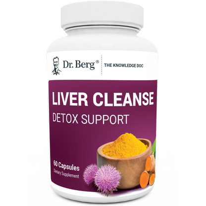 Dr. Berg Liver Cleanse Detox & Repair with Milk Thistle, Ox Bile & Choline - 60 Capsules