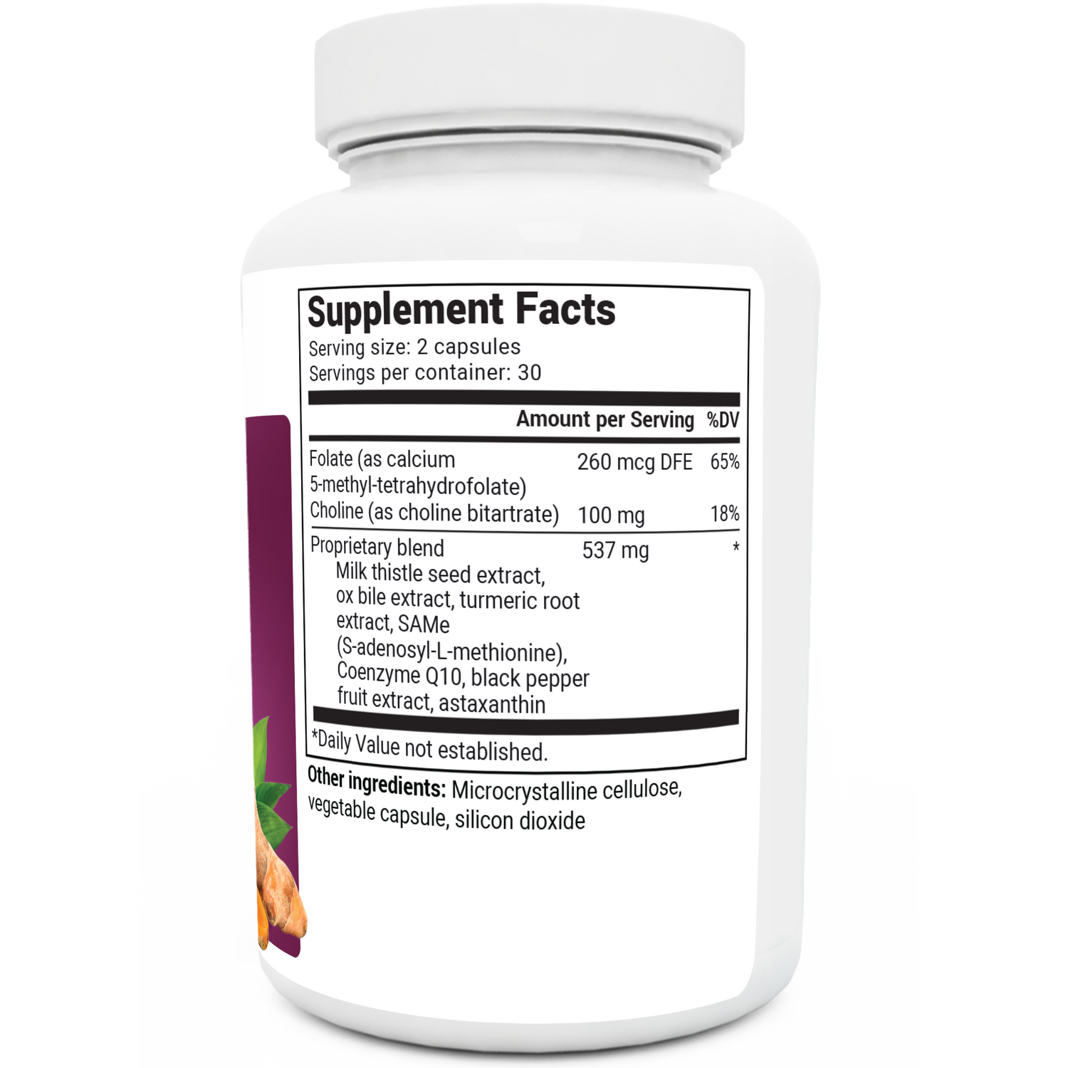 Dr. Berg Liver Cleanse Detox & Repair with Milk Thistle, Ox Bile & Choline - 60 Capsules