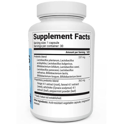 Dr. Berg Probiotics with Prebiotic Blend - Max Strength 60 Billion CFU - 30 Capsules