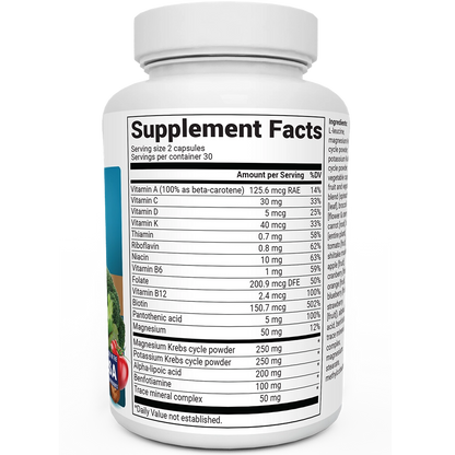 Dr. Berg Whole Food Multivitamin with Minerals - 60 Capsules for Optimal Health