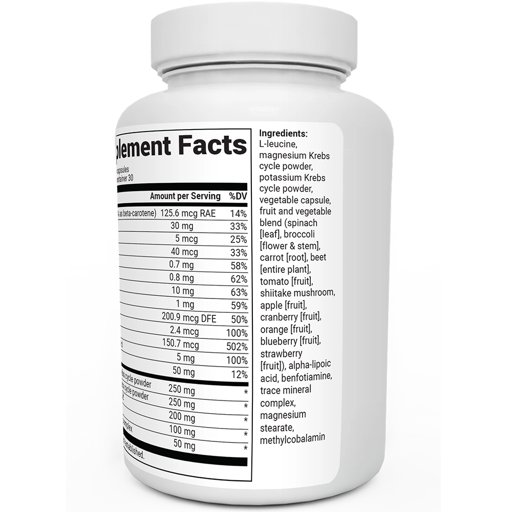 Dr. Berg Whole Food Multivitamin with Minerals - 60 Capsules for Optimal Health