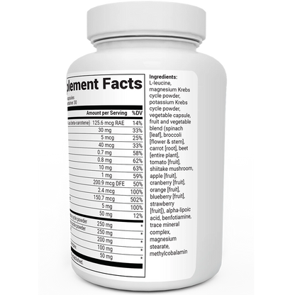 Dr. Berg Whole Food Multivitamin with Minerals - 60 Capsules for Optimal Health