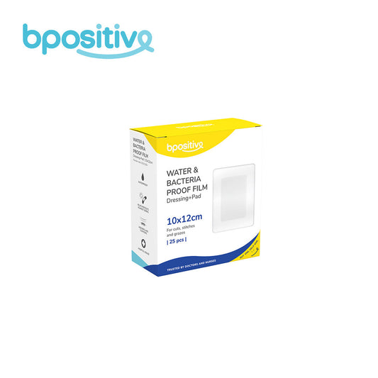 Bpositive Water & Bacteria-Proof Film Dressing + Pad (10 x 12 cm)